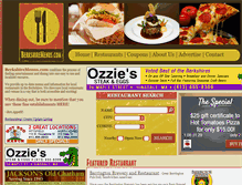 Tablet Screenshot of berkshiremenus.com